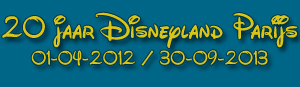 Disneyland Paris 20 jarig bestaan 2012/2013