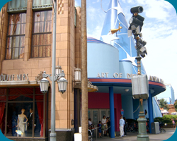 Art of Disney Animation en de Hollywood Boulevard bij de Tower of Terror