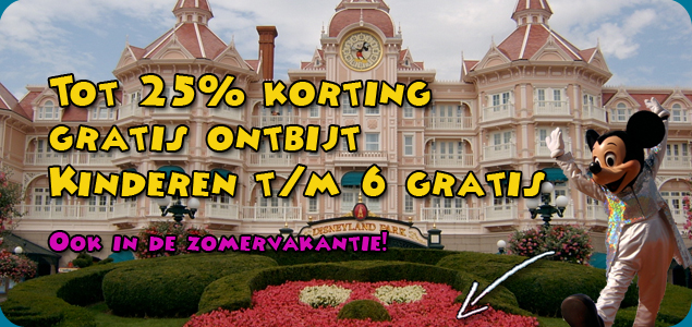 Disneyland Parijs aanbieding zomer 2016