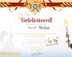 Officile diploma Disney Stars 2008 / 2013 programma van Disneyland Parijs! DLRP-Magic mag zichzelf erkent DLRP reis partner noemen