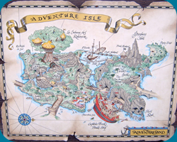 Adventure Isle: Plattegrond