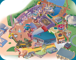 De toekomst van Disney Village met de nieuwe straat en nieuwe winkels en restaurants erbij.