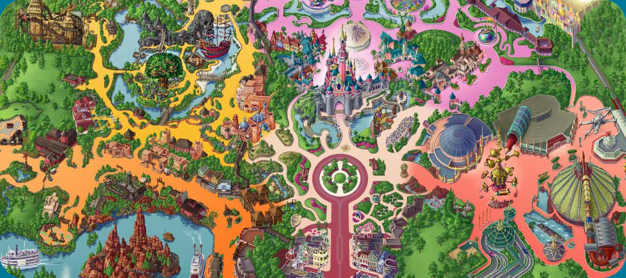 Disneyland Park plattegrond