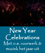 31 december - New Year Celebrations! Ga met muziek & vuurwerk het nieuwe jaar in! (tot 1 uur s`nachts open)
