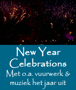 31 december - New Year Celebrations! Ga met muziek & vuurwerk het nieuwe jaar in! (tot 1 uur s`nachts open)